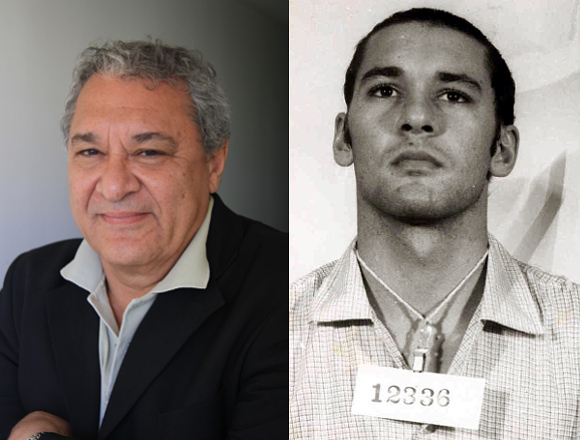 Cid Benjamin em 2013 e em 1970, ao ser preso