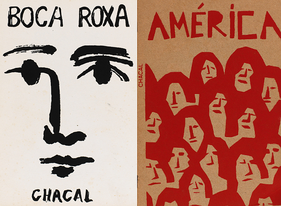 Boca roxa (1979) e América (1975), ambos de Chacal